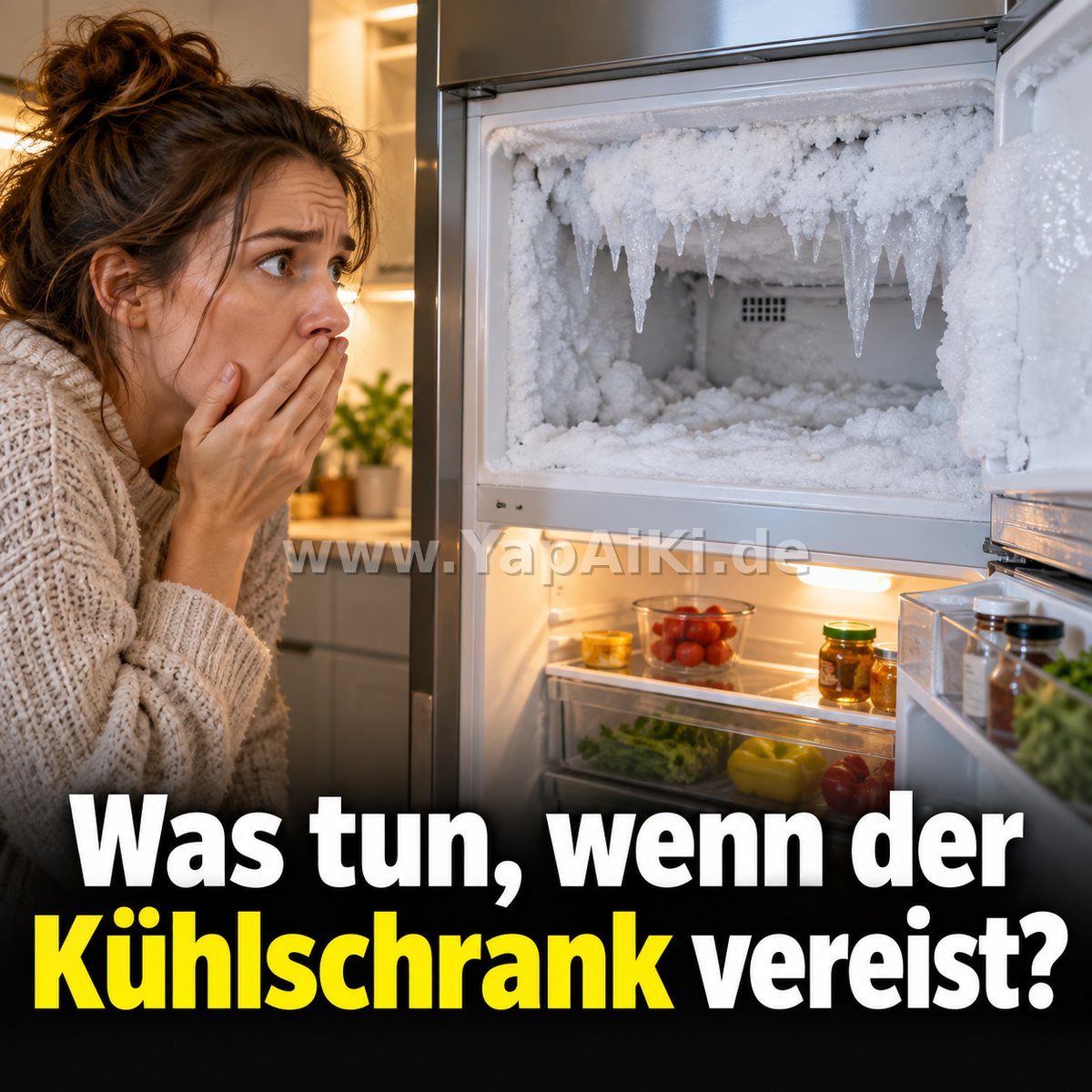 Was tun, wenn der Kühlschrank vereist? Was tun, wenn der Kühlschrank vereist? – YapAiKi.debild von YapAiKi.de