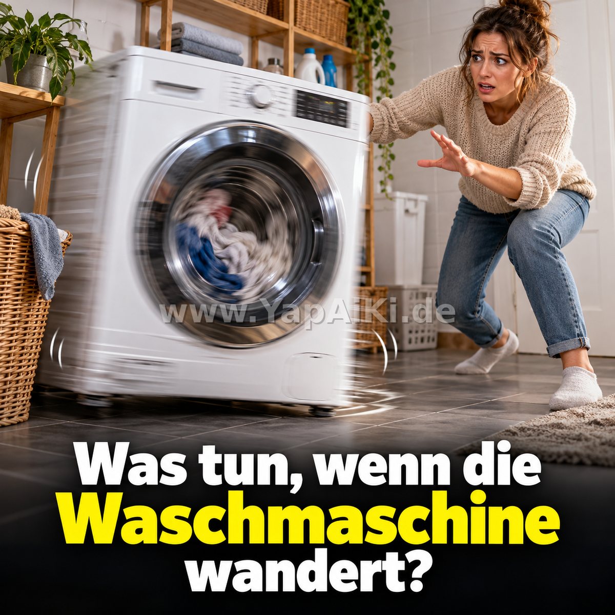 Was tun, wenn die Waschmaschine wandert? Was tun, wenn die Waschmaschine wandert? – YapAiKi.debild von YapAiKi.de
