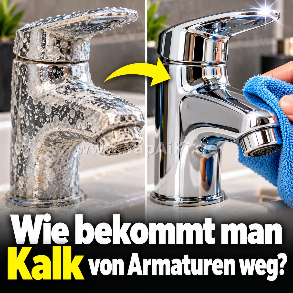 Wie bekommt man Kalk von Armaturen weg? Wie bekommt man Kalk von Armaturen weg? – YapAiKi.debild von YapAiKi.de