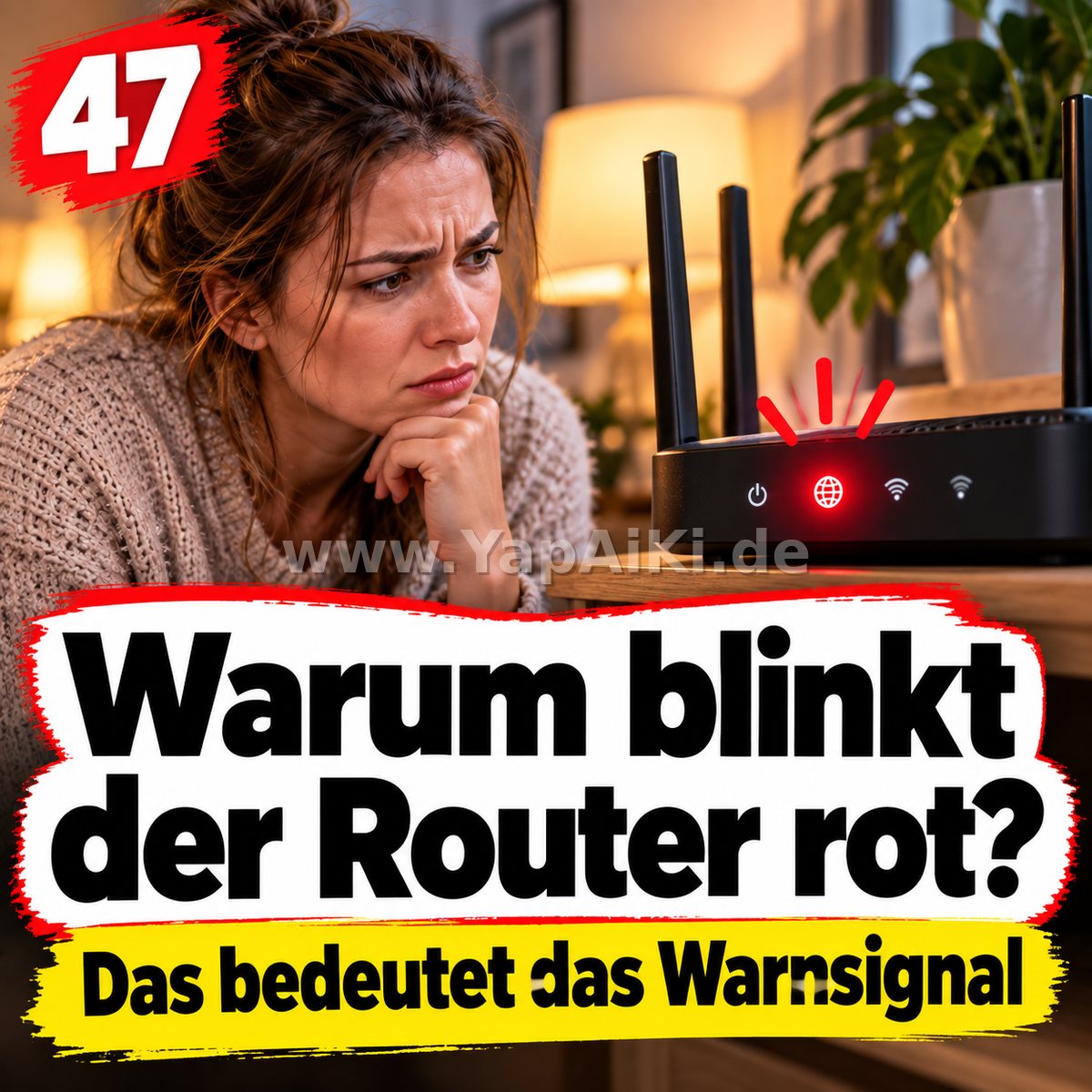 Warum blinkt der Router rot? – Artikelbild