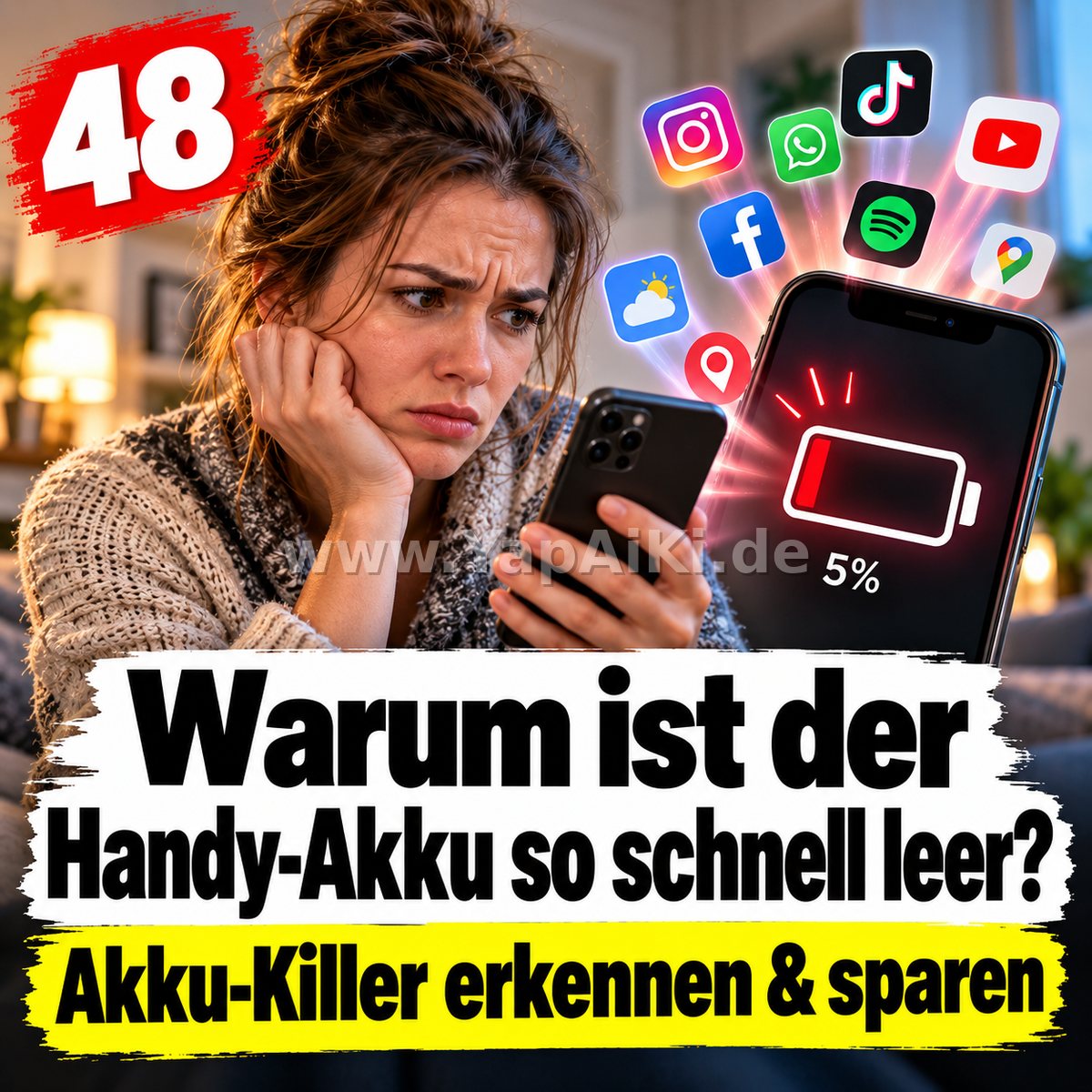 Warum ist der Handy-Akku so schnell leer? – Artikelbild