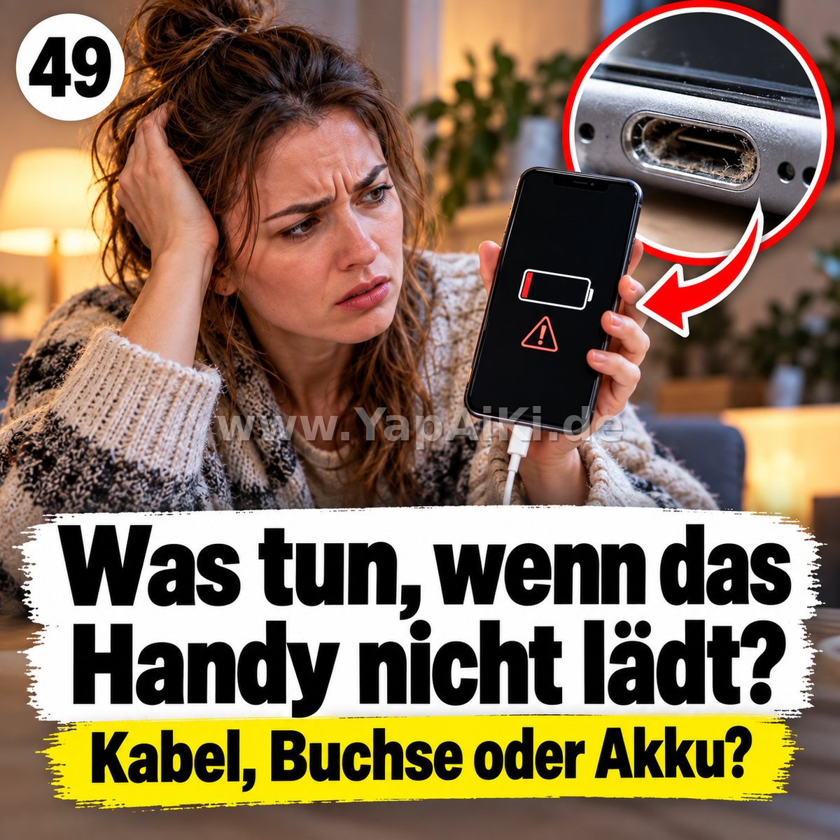 Was tun, wenn das Handy nicht lädt? – Artikelbild