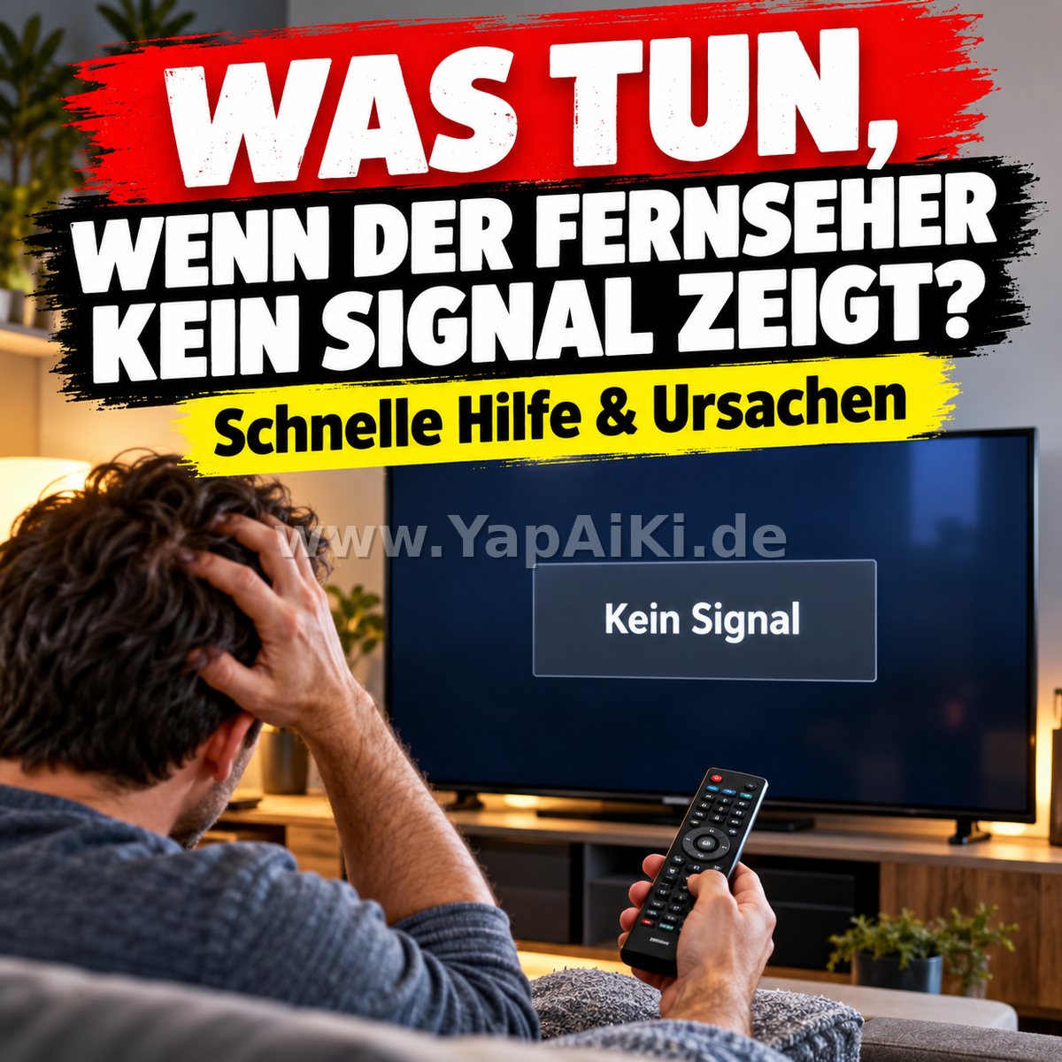 Was tun, wenn der Fernseher kein Signal zeigt? – Artikelbild