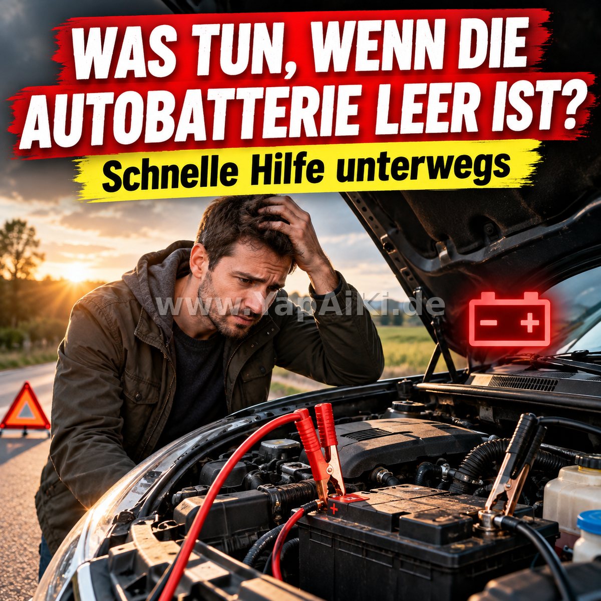Was tun, wenn die Autobatterie leer ist? – Artikelbild