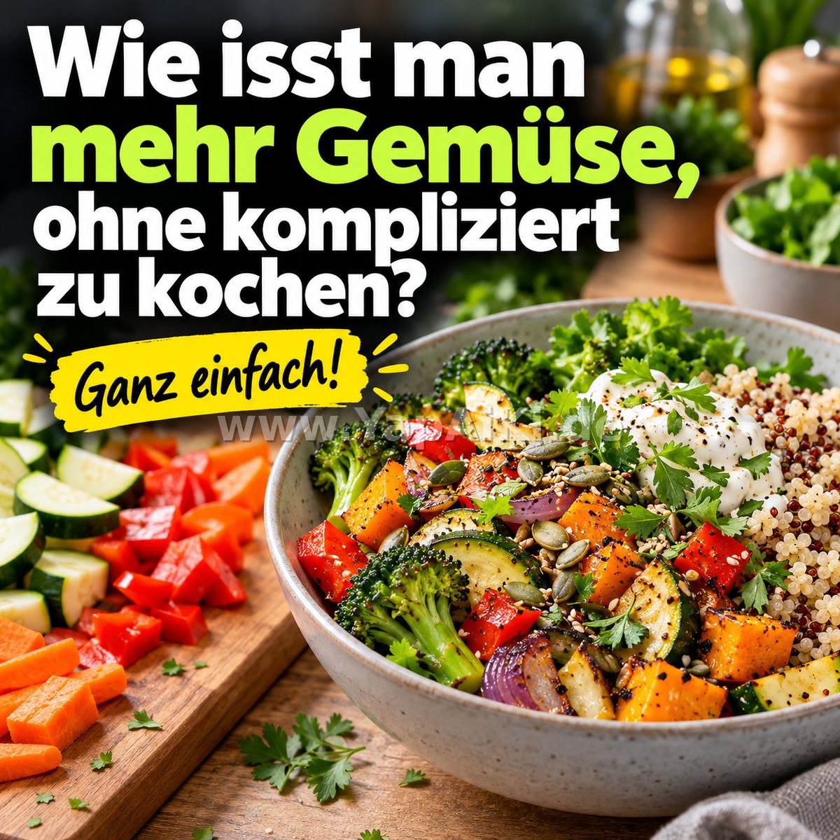 Wie isst man mehr Gemüse, ohne kompliziert zu kochen? Wie isst man mehr Gemüse, ohne kompliziert zu kochen? – YapAiKi.debild von YapAiKi.de