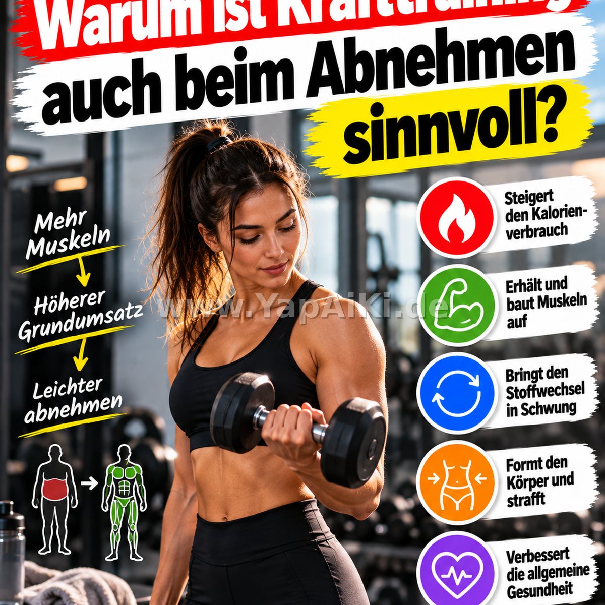 Warum ist Krafttraining auch beim Abnehmen sinnvoll? – Artikelbild