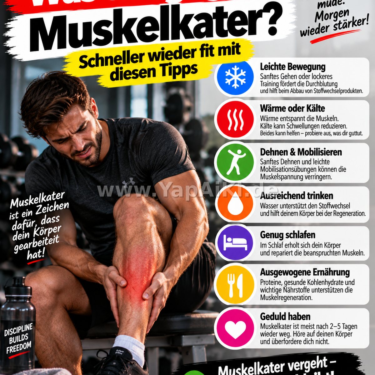 Was tun gegen Muskelkater? – Artikelbild
