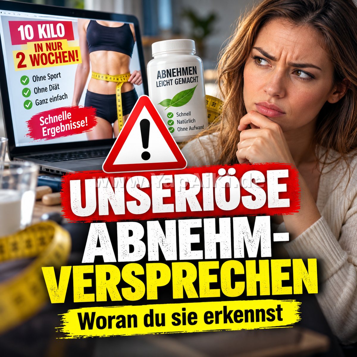 Wie erkennt man unseriöse Abnehmversprechen? Wie erkennt man unseriöse Abnehmversprechen? – YapAiKi.debild von YapAiKi.de