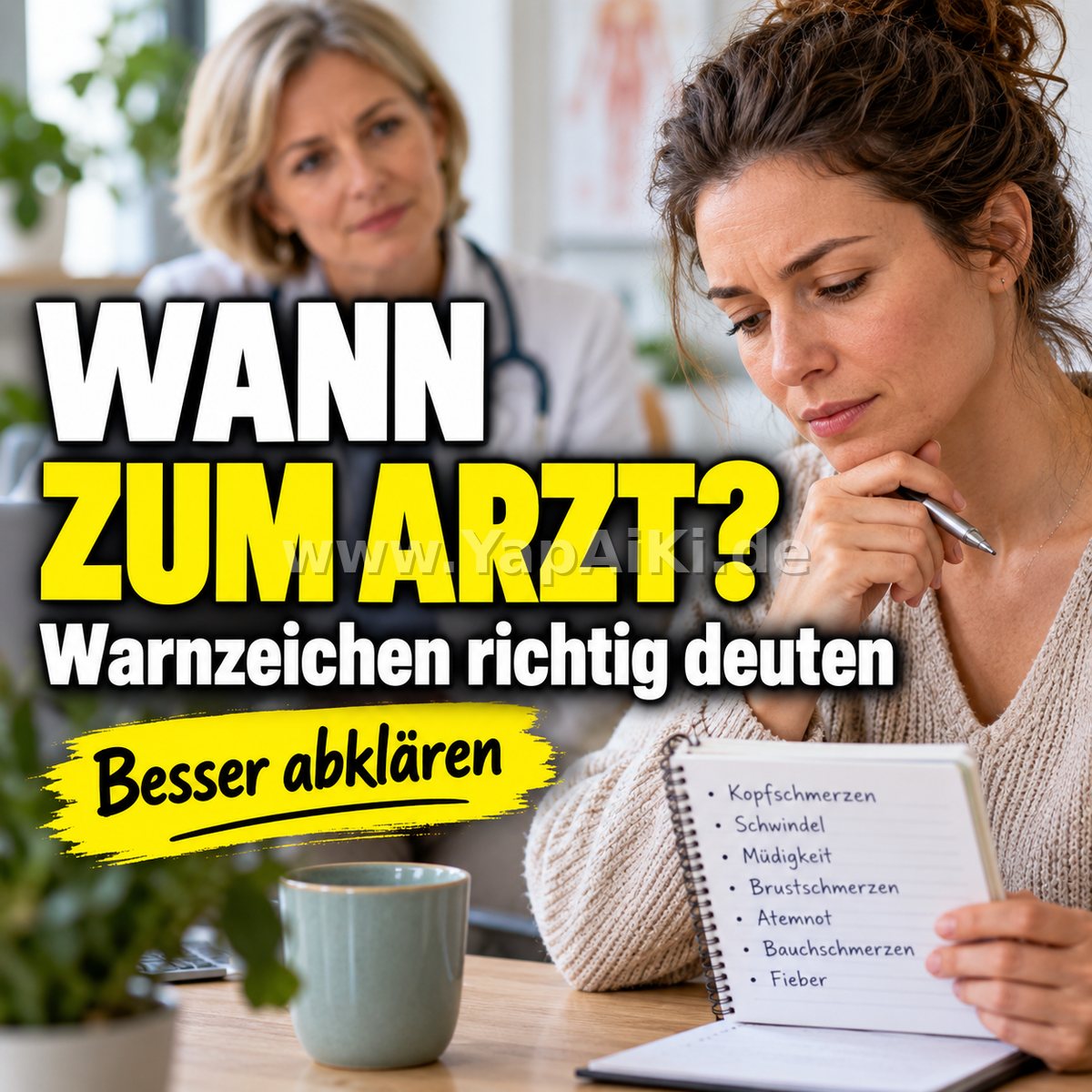 Wann sollte man mit Beschwerden zum Arzt? Wann sollte man mit Beschwerden zum Arzt? – YapAiKi.debild von YapAiKi.de